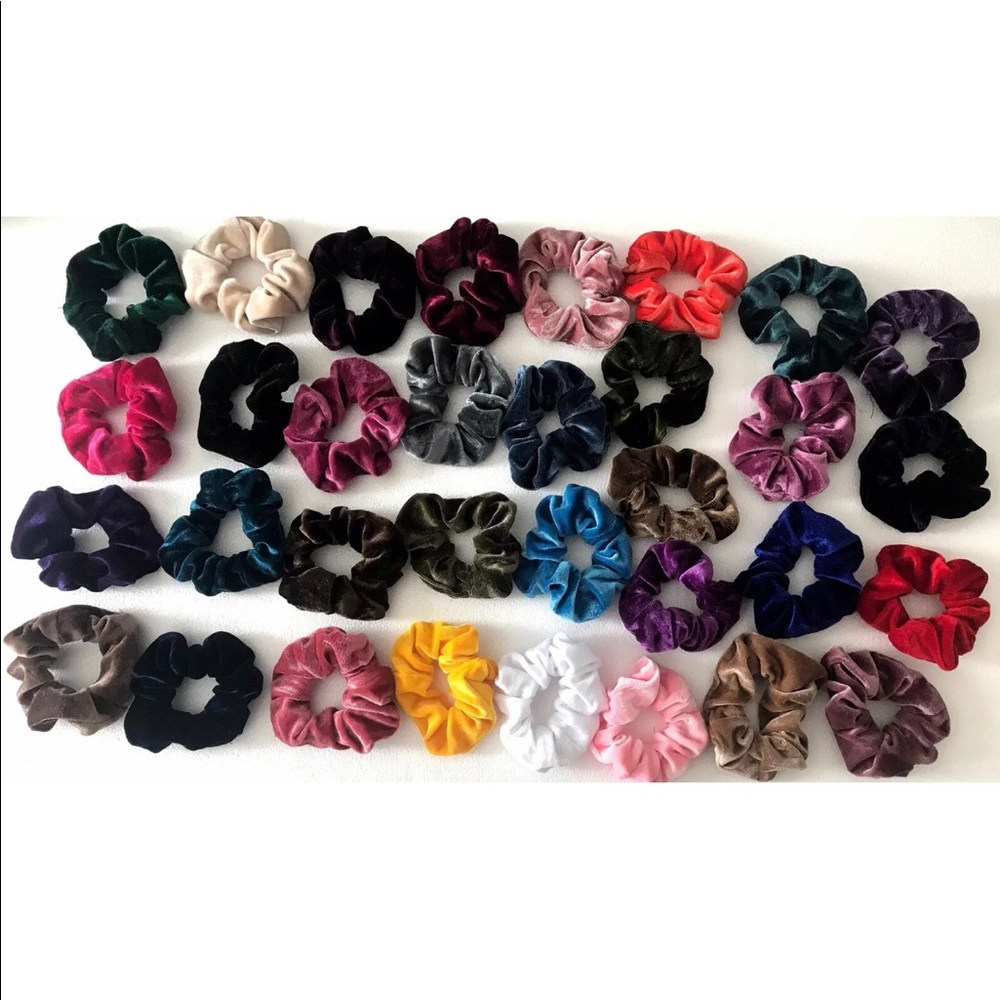 33 pcs bulk Velvet Scrunchies Hair Accessories